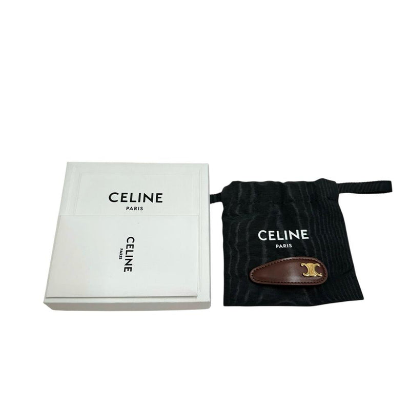 【CELINE/セリーヌ】 ヘアクリップ ヘアピン 髪留め その他アクセサリー トリオンフ GP/レザー 5.2g ブラウン レディース
【中古】【真子質店】【GD】




【IYx】