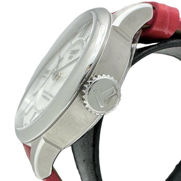 【TISSOT/ティソ】 シュマン デ トゥレル T099.207.16.118.00 未使用 腕時計 ステンレススチール/レザー 自動巻き/オートマ シルバー文字盤/レッド革 レディース
【中古】【真子質店】【NN】




【MoxY】