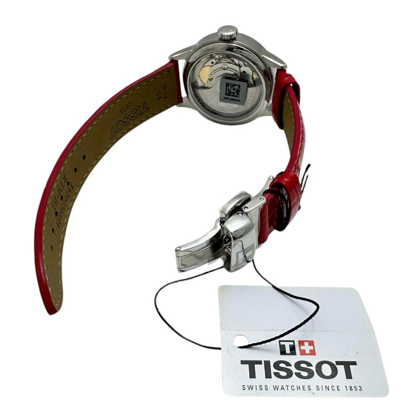 【TISSOT/ティソ】 シュマン デ トゥレル T099.207.16.118.00 未使用 腕時計 ステンレススチール/レザー 自動巻き/オートマ シルバー文字盤/レッド革 レディース
【中古】【真子質店】【NN】




【MoxY】