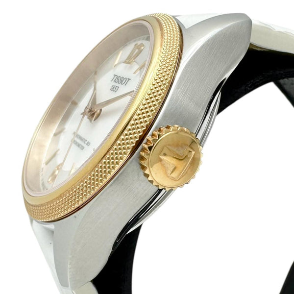 【TISSOT/ティソ】 バラード パワーマティック T108.208.26.117 未使用 腕時計 ステンレススチール/レザー/GP 自動巻き/オートマ シルバー文字盤/ホワイト革 レディース
【中古】【真子質店】【NN】




【YYx】