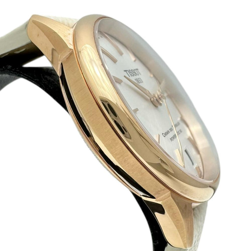 【TISSOT/ティソ】 シュマンデトゥレル パワーマティック80 T139.207.36.031.00 未使用 腕時計 ステンレススチール/レザー/PGメッキ 自動巻き/オートマ シルバー文字盤/ホワイト革ベルト レディース
【中古】【真子質店】【NN】




【MoxY】