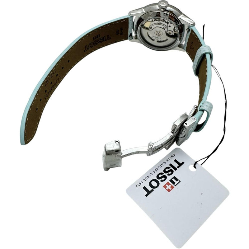 【TISSOT/ティソ】 シュマンデトゥレル パワーマティック80 T139.207.16.011.00 未使用 腕時計 ステンレススチール/レザー 自動巻き/オートマ ホワイト文字盤/ライトブルー革 レディース
【中古】【真子質店】【NN】




【DKMa】