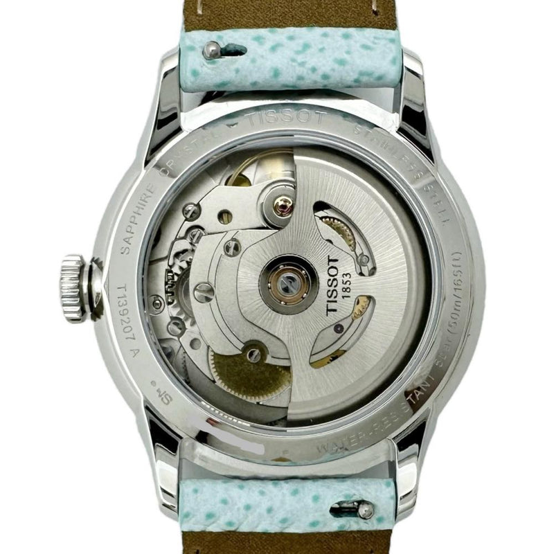 【TISSOT/ティソ】 シュマンデトゥレル パワーマティック80 T139.207.16.011.00 未使用 腕時計 ステンレススチール/レザー 自動巻き/オートマ ホワイト文字盤/ライトブルー革 レディース
【中古】【真子質店】【NN】




【DKMa】
