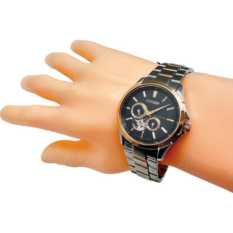 【CITIZEN/シチズン】 コレクション NP1014-51E 未使用訳あり品 箱/保あり 腕時計 ステンレススチール/PGメッキ 自動巻き/オートマ ブラック文字盤/シルバー×PGピンクゴールド メンズ
【中古】【真子質店】【NN】




【TxS】