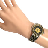 【OMEGA/オメガ】 シーマスター デイト 腕時計 GP/ステンレススチール クオーツ ブラック&ゴールド文字盤 レディース 【中古】【真子質店】【NN】 【MaMox】