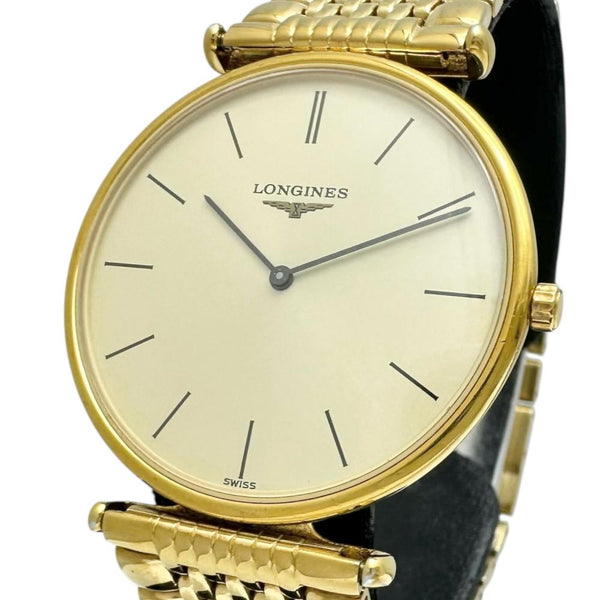 【LONGINES/ロンジン】 グランドクラシック L4.635.2 腕時計 GP クオーツ シャンパンゴールド文字盤/ゴールドベルト レディース 【中古】【真子質店】【GD】 【Dxx】