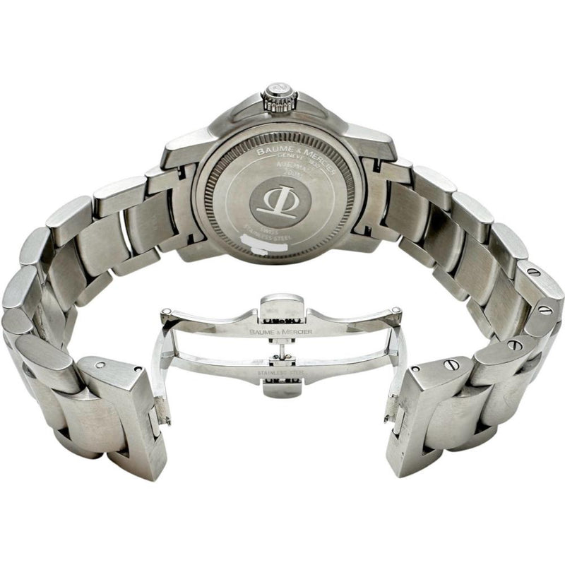 【Baume & Mercier/ボーム＆メルシェ】 ケープランド デイト 65367 OH済 腕時計 ステンレススチール 自動巻き/オートマ シルバー文字盤/シルバーベルト メンズ
【中古】【真子質店】【GD】




【KIx】