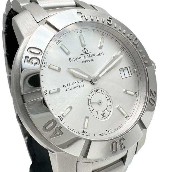 【Baume & Mercier/ボーム＆メルシェ】 ケープランド デイト 65367 OH済 腕時計 ステンレススチール 自動巻き/オートマ シルバー文字盤/シルバーベルト メンズ
【中古】【真子質店】【GD】




【KIx】