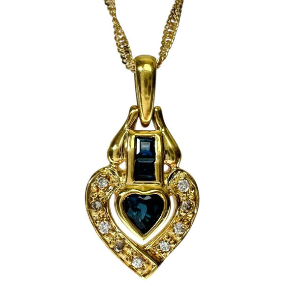 サファイア ダイヤモンド 0.07ct ネックレス K18ゴールド 18金 4.3g 40cm レディース
【中古】【真子質店】【NN】




【DMix】