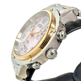 【HERMES/エルメス】 クリッパーナクレ CL1.321 クロノ　保証書/ギャラ/箱付き 腕時計 ステンレススチール/GP クオーツ ピンクシェル文字盤 レディース 【中古】【真子質店】【GD】 【SMoK】