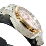 【HERMES/エルメス】 クリッパーナクレ CL1.321 クロノ　保証書/ギャラ/箱付き 腕時計 ステンレススチール/GP クオーツ ピンクシェル文字盤 レディース 【中古】【真子質店】【GD】 【SMoK】
