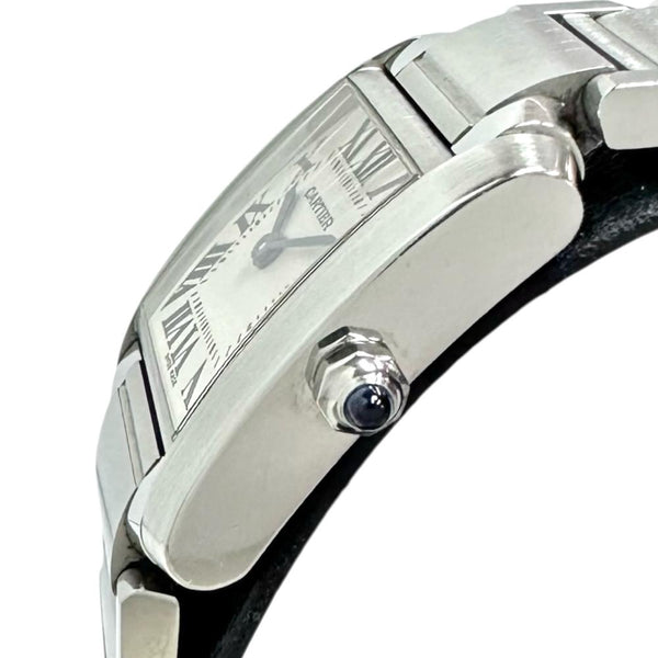【CARTIER/カルティエ】 タンクフランセーズSM W51008Q3 腕時計 ステンレススチール クオーツ シルバー文字盤 レディース 【中古】【真子質店】【BL】 【TMoSY】