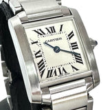 【CARTIER/カルティエ】 タンクフランセーズSM W51008Q3 腕時計 ステンレススチール クオーツ シルバー文字盤 レディース 【中古】【真子質店】【BL】 【TMoSY】