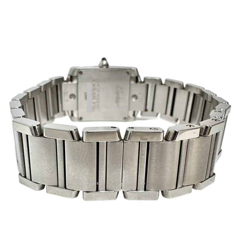 【CARTIER/カルティエ】 タンクフランセーズSM W51008Q3 腕時計 ステンレススチール クオーツ シルバー文字盤 レディース 【中古】【真子質店】【BL】 【TMoSY】