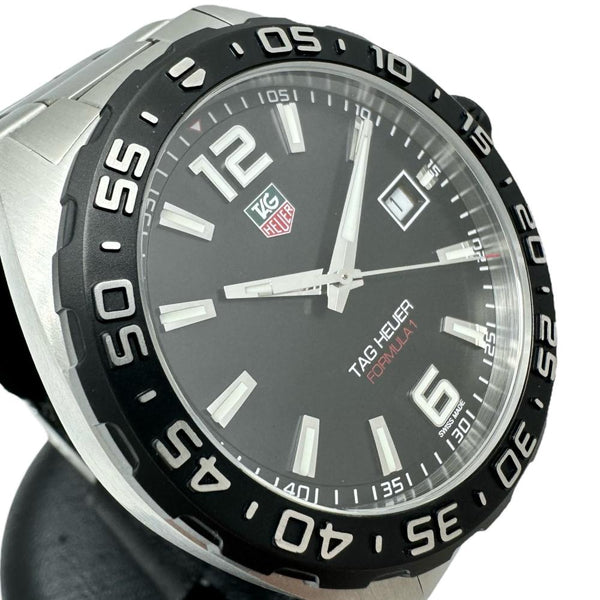 【TAG HEUER/タグホイヤー】 フォ－ミュラ1 WAZ1110 腕時計 ステンレススチール クオーツ ブラック文字盤/ジルバーバンド メンズ 【中古】【真子質店】【GD】 【KST】