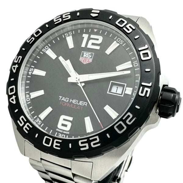 【TAG HEUER/タグホイヤー】 フォ－ミュラ1 WAZ1110 腕時計 ステンレススチール クオーツ ブラック文字盤/ジルバーバンド メンズ 【中古】【真子質店】【GD】 【KST】