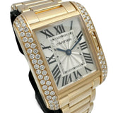 CARTIER Tank Anglaise SM WT100002 Women's Watch in 18K Pink Gold with Quartz Movement and Silver Dial
 [Used] [Makoto Pawn Shop] [BL]




 [TxTDx] 