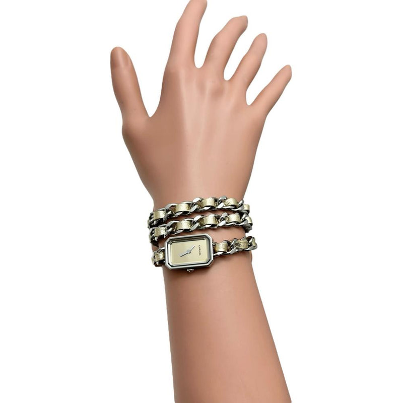 【CHANEL/シャネル】 プルミエール ロック H5583 3重ブレス 1000本限定 腕時計 ステンレススチール/レザー/ミラー クオーツ ゴールドミラー文字盤/ゴールド革ベルト レディース
【中古】【真子質店】【GD】




【IYYI】