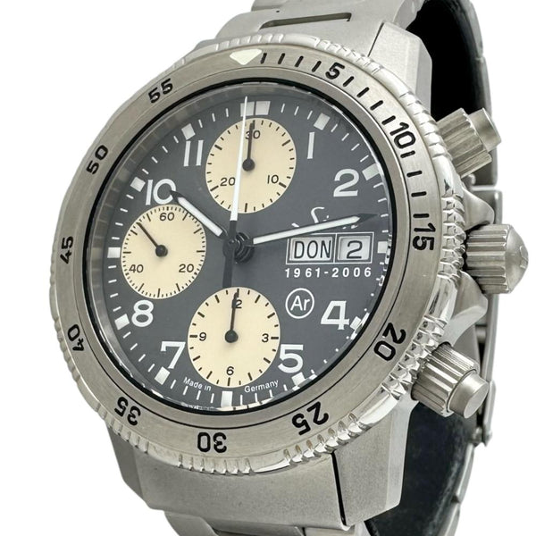【Sinn/ジン】 ジュビリアム 203.JUB 3842　 45周年450本限定 腕時計 チタン 自動巻き/オートマ グレー文字盤/グレーバンド メンズ 【中古】【真子質店】【GD】 【TYIMi】