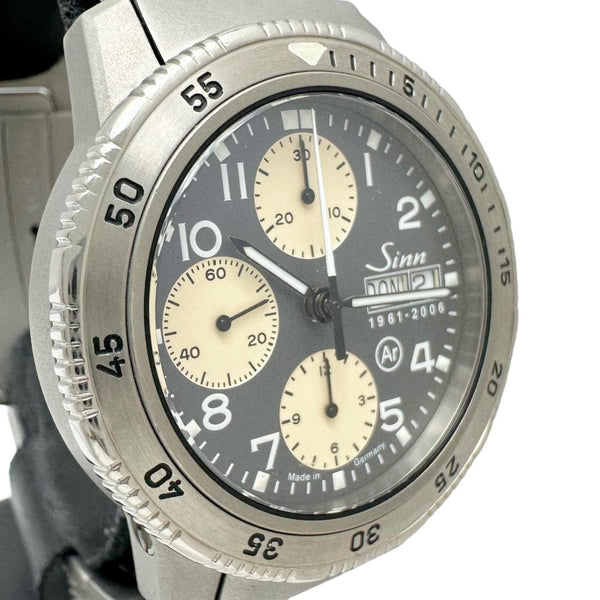 【Sinn/ジン】 ジュビリアム 203.JUB 3842　 45周年450本限定 腕時計 チタン 自動巻き/オートマ グレー文字盤/グレーバンド メンズ 【中古】【真子質店】【GD】 【TYIMi】