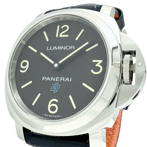 【PANERAI/パネライ】 ルミノール PAM00774 腕時計 ステンレススチール/レザー 手巻き U番（2018年） ブラック文字盤/ブルー革（社外製） メンズ 【中古】【真子質店】【BL】 【MaDMoD】