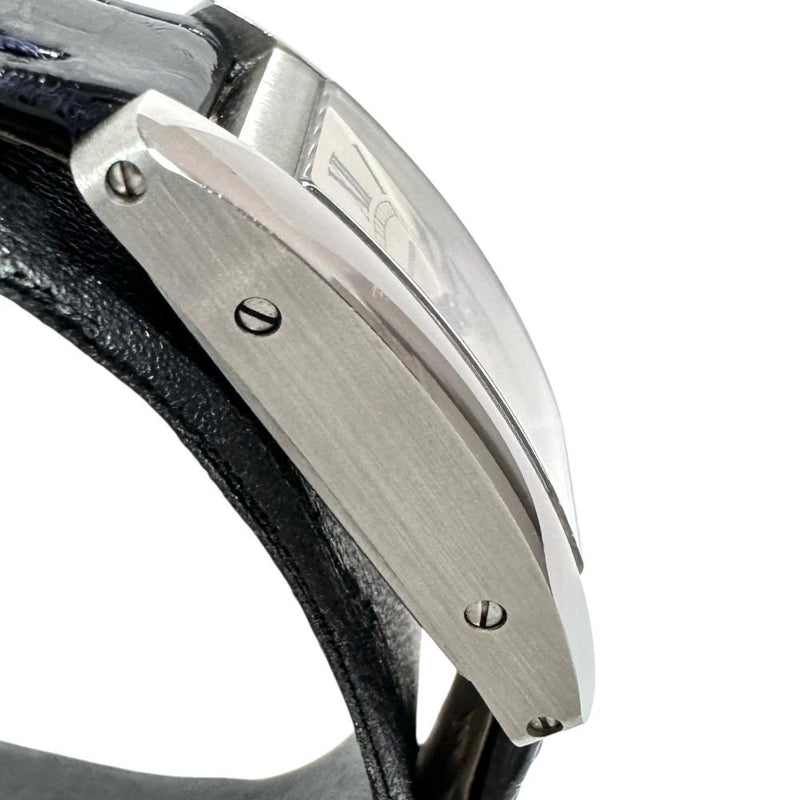 【CARTIER/カルティエ】 タンクアメリカンミニ WSTA0032 腕時計 ステンレススチール/レザー クオーツ シルバー文字盤/紺革ベルト レディース 【中古】【真子質店】【GD】 【TYSMo】