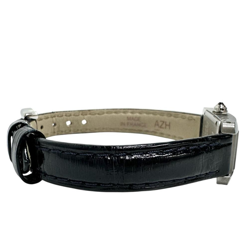 【CARTIER/カルティエ】 タンクアメリカンミニ WSTA0032 腕時計 ステンレススチール/レザー クオーツ シルバー文字盤/紺革ベルト レディース 【中古】【真子質店】【GD】 【TYSMo】