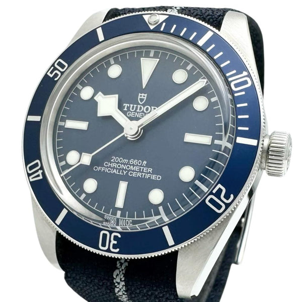 【TUDOR/チューダー/チュードル】 ブラックベイ58 79030B 腕時計 ステンレススチール/キャンバス 自動巻き/オートマ ブルー文字盤/ブルー布ベルト メンズ 【中古】【真子質店】【BL】 【TKMaS】