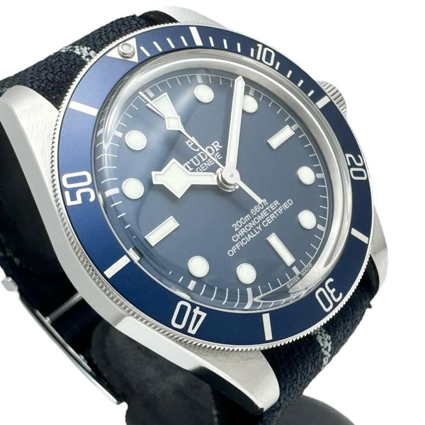 【TUDOR/チューダー/チュードル】 ブラックベイ58 79030B 腕時計 ステンレススチール/キャンバス 自動巻き/オートマ ブルー文字盤/ブルー布ベルト メンズ 【中古】【真子質店】【BL】 【TKMaS】