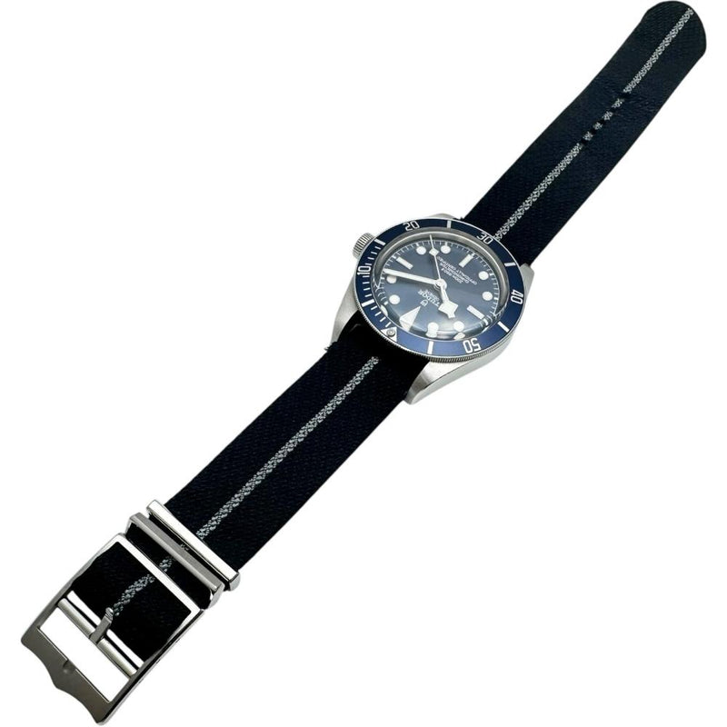 【TUDOR/チューダー/チュードル】 ブラックベイ58 79030B 腕時計 ステンレススチール/キャンバス 自動巻き/オートマ ブルー文字盤/ブルー布ベルト メンズ 【中古】【真子質店】【BL】 【TKMaS】