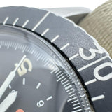 【Sinn/ジン】 156.B ミリタリー クロノ 腕時計 ステンレススチール/ナイロン 自動巻き/オートマ ブラック文字盤/ベージュ社外ベルト メンズ 【中古】【真子質店】【GD】 【TTxx】