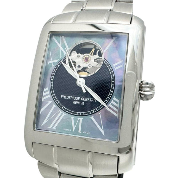 【FREDERIQUE CONSTANT/フレデリック・コンスタント】 クラシックカレ ハートビート FC-310MPN4S36 腕時計 ステンレススチール/シェル 自動巻き/オートマ ブルーシェル文字盤/シルバーバンド メンズ 【中古】【真子質店】【GD】 【SSx】