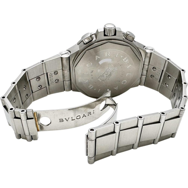【BVLGARI/ブルガリ】 ディアゴノ タキメトリック CH40STA 腕時計 ステンレススチール 自動巻き/オートマ ホワイト文字盤/シルバーバンド メンズ 【中古】【真子質店】【GD】 【IMiMaK】