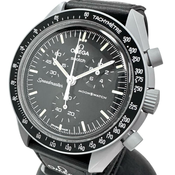 【Swatch/スウォッチ】 S033M100 OMEGAコラボ スピードマスター 腕時計 プラスチック/ナイロン クオーツ 黒文字盤/グレーケース/黒ナイロンベルト メンズ
【中古】【真子質店】【NN】




【TxS】