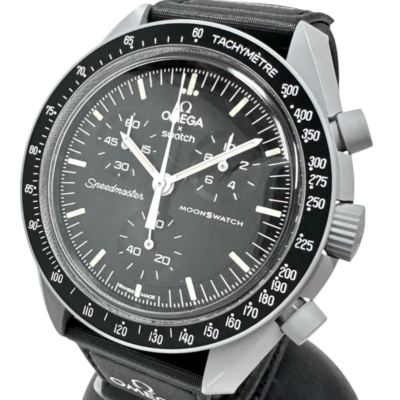 【Swatch/スウォッチ】 S033M100 OMEGAコラボ スピードマスター 腕時計 プラスチック/ナイロン クオーツ 黒文字盤/グレーケース/黒ナイロンベルト メンズ
【中古】【真子質店】【NN】




【TxS】