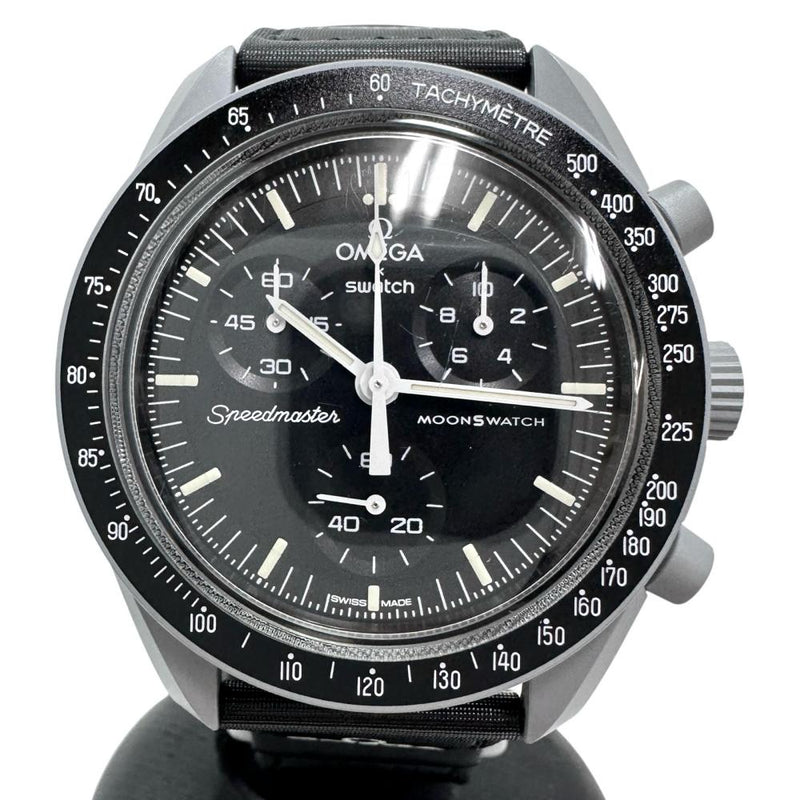 【Swatch/スウォッチ】 S033M100 OMEGAコラボ スピードマスター 腕時計 プラスチック/ナイロン クオーツ 黒文字盤/グレーケース/黒ナイロンベルト メンズ
【中古】【真子質店】【NN】




【TxS】