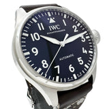 【IWC/インターナショナルウォッチカンパニー】 ビッグパイロットウォッチ43 IW329301 保証書/ギャラ/箱付き　裏スケルトン　 腕時計 ステンレススチール/レザー 自動巻き/オートマ ブラック文字盤/ブラウンレザーベルト メンズ 【中古】【真子質店】【BL】 【YYII】