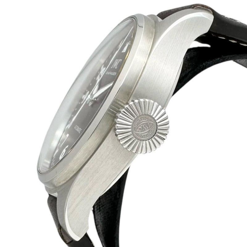 【IWC/インターナショナルウォッチカンパニー】 ビッグパイロットウォッチ43 IW329301 保証書/ギャラ/箱付き　裏スケルトン　 腕時計 ステンレススチール/レザー 自動巻き/オートマ ブラック文字盤/ブラウンレザーベルト メンズ 【中古】【真子質店】【BL】 【YYII】