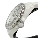 【CHANEL/シャネル】 J12 H0967 純正ダイヤモンド　ベゼル 腕時計 ホワイトセラミック/ダイヤモンド クオーツ 白文字盤/ダイヤモンドベゼル レディース
【中古】【真子質店】【GD】




【MaTKMi】