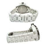 【CHANEL/シャネル】 J12 H0967 純正ダイヤモンド　ベゼル 腕時計 ホワイトセラミック/ダイヤモンド クオーツ 白文字盤/ダイヤモンドベゼル レディース
【中古】【真子質店】【GD】




【MaTKMi】