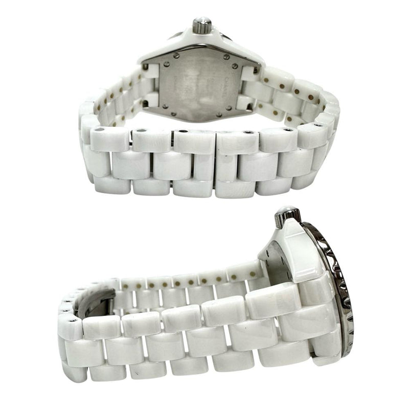 【CHANEL/シャネル】 J12 H0967 純正ダイヤモンド　ベゼル 腕時計 ホワイトセラミック/ダイヤモンド クオーツ 白文字盤/ダイヤモンドベゼル レディース
【中古】【真子質店】【GD】




【MaTKMi】