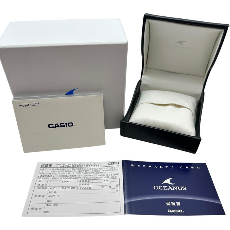 【CASIO/カシオ】 オシアナス OCW-P2000C-2AJF 腕時計 ステンレススチール/ラバー ソーラー電波 ブルー文字盤/ブルーラバーベルト メンズ 【中古】【真子質店】【GD】 【MiDK】
