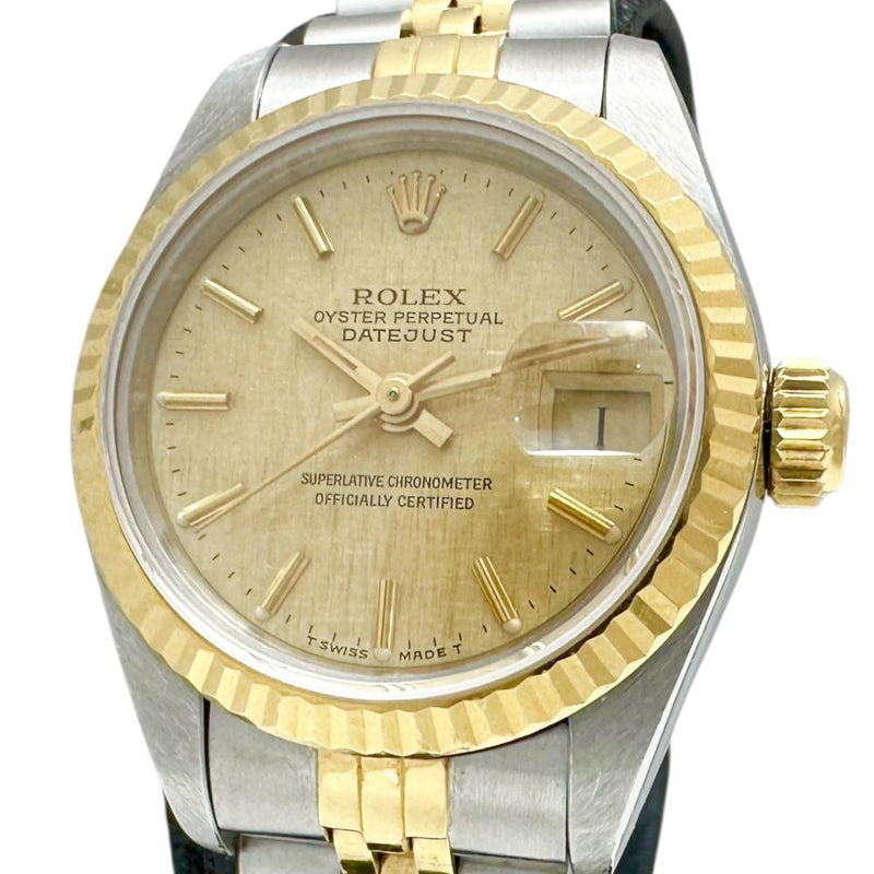 【ROLEX/ロレックス】 69173 デイトジャスト モザイク 腕時計 ステンレススチール/K18YGイエローゴールド 自動巻き/オートマ (1991年製) ゴールド文字盤/ゴールドシルバーコンビベルト レディース
【中古】【真子質店】【BL】




【YMiTx】
【ex】