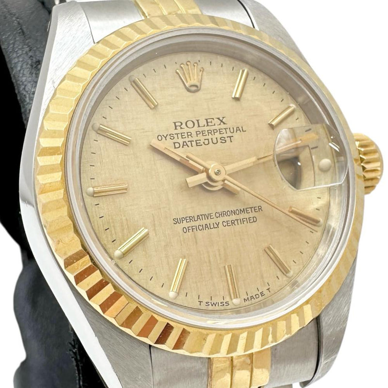 【ROLEX/ロレックス】 69173 デイトジャスト モザイク 腕時計 ステンレススチール/K18YGイエローゴールド 自動巻き/オートマ (1991年製) ゴールド文字盤/ゴールドシルバーコンビベルト レディース
【中古】【真子質店】【BL】




【YMiTx】
【ex】