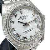 【ROLEX/ロレックス】 パーペチュアルデイト 79240 保有り ローマンインデックス 腕時計 ステンレススチール 自動巻き/オートマ F番（(2004年) ホワイト文字盤/シルバーベルト レディース
【中古】【真子質店】【BL】




【DMoIx】
【ex】