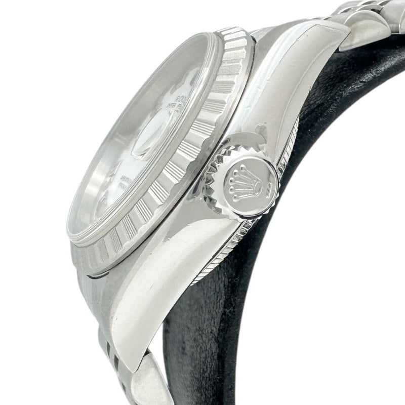【ROLEX/ロレックス】 パーペチュアルデイト 79240 保有り ローマンインデックス 腕時計 ステンレススチール 自動巻き/オートマ F番（(2004年) ホワイト文字盤/シルバーベルト レディース
【中古】【真子質店】【BL】




【DMoIx】
【ex】
