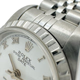 【ROLEX/ロレックス】 パーペチュアルデイト 79240 保有り ローマンインデックス 腕時計 ステンレススチール 自動巻き/オートマ F番（(2004年) ホワイト文字盤/シルバーベルト レディース
【中古】【真子質店】【BL】




【DMoIx】
【ex】