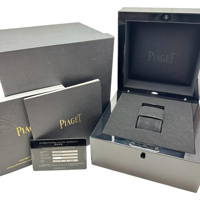 【PIAGET/ピアジェ】 アルティプラノ G0A36534(P10246) 保証書/ギャラ付き　ダイヤ巻 腕時計 K18PGピンクゴールド/レザー クオーツ ホワイト文字盤/ブラウンレザーベルト レディース
【中古】【真子質店】【BL】




【DMaKMi】
