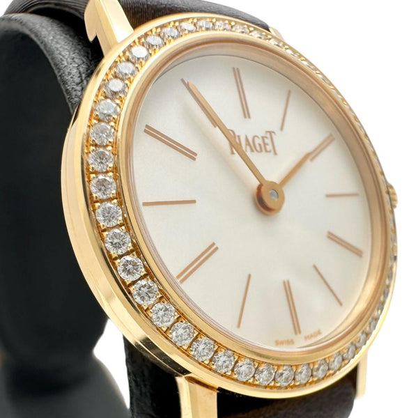 【PIAGET/ピアジェ】 アルティプラノ G0A36534(P10246) 保証書/ギャラ付き　ダイヤ巻 腕時計 K18PGピンクゴールド/レザー クオーツ ホワイト文字盤/ブラウンレザーベルト レディース
【中古】【真子質店】【BL】




【DMaKMi】