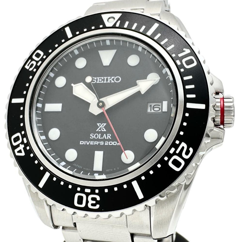 【SEIKO/セイコー】 ダイバー SBDJ051(V157-0DP0) ソーラー　プロスペックス 腕時計 ステンレススチール クオーツ ブラック文字盤/シルバーベルト メンズ
【中古】【真子質店】【GD】




【TKMo】